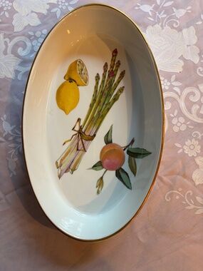 Royal Worcester Evesham Gold Oval Dish